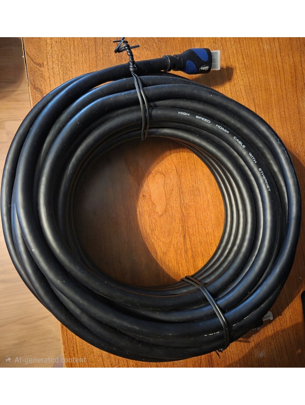 High Speed HDMI Cable with Postta Eathernet Ends 25 Ft Black